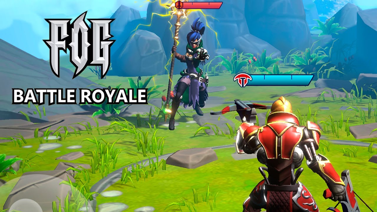 FOG Battle Royale duel: archer aims at mage