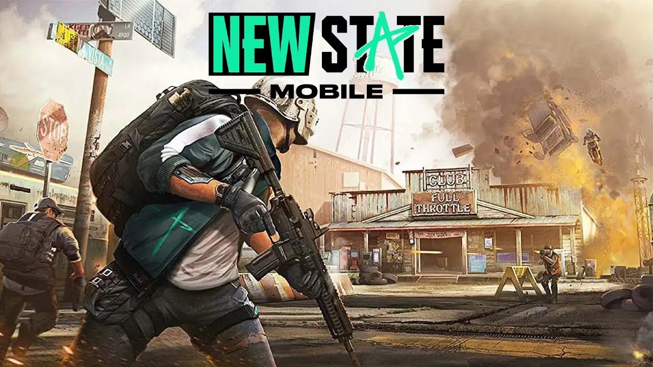 New State Mobile soldier runs amid urban explosion