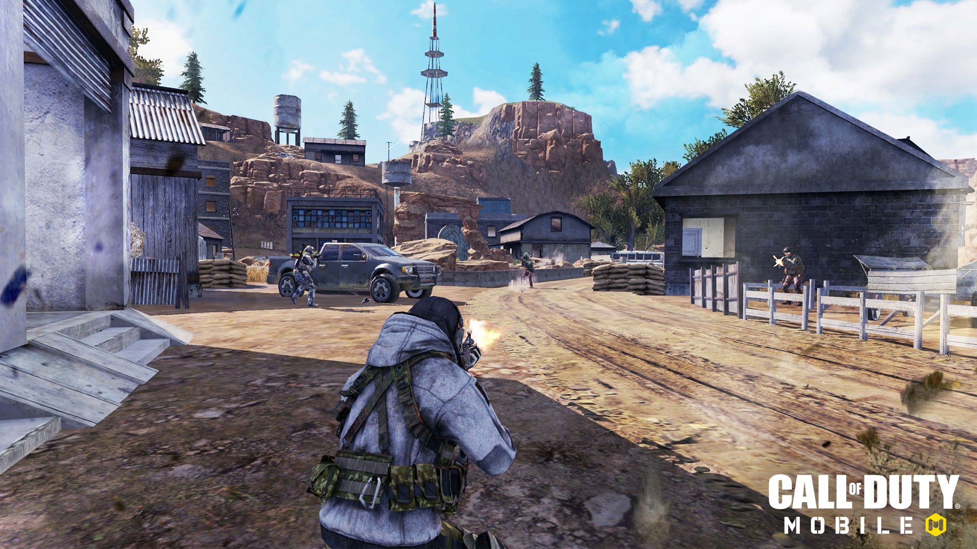 Call of Duty Mobile firefight in dusty village map